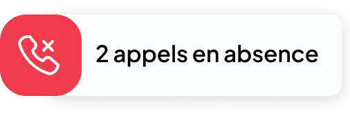 2 appels en absence